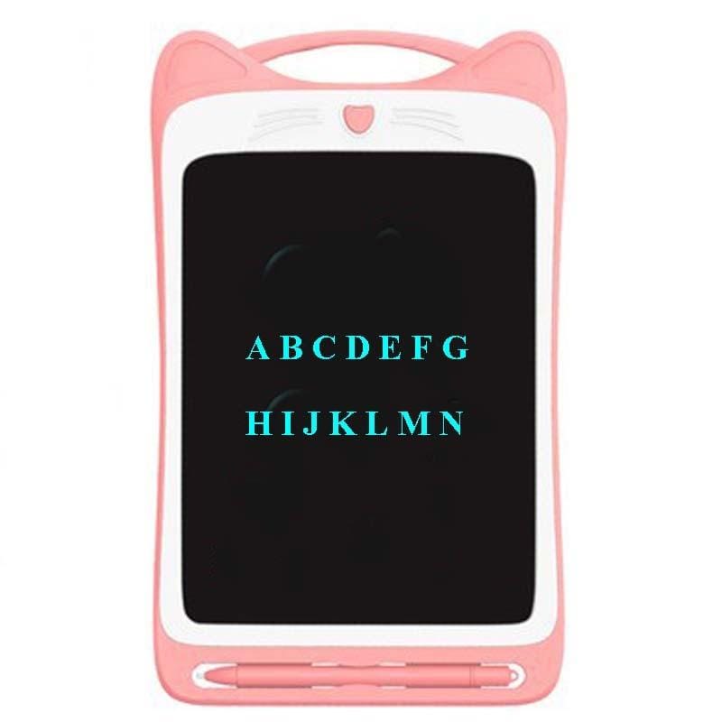 Children LCD Drawing Board Handwriting Board Light Energy Electronic Small Blackboard, Size:12 inch Monochrome Highlight (Pink)