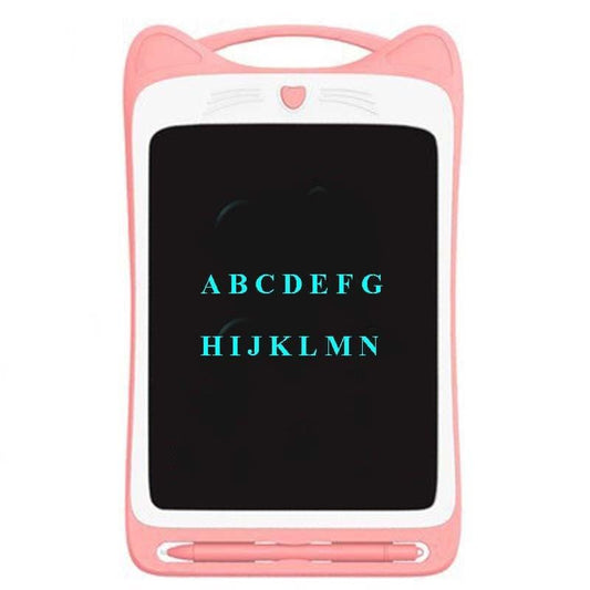 Children LCD Drawing Board Handwriting Board Light Energy Electronic Small Blackboard, Size:12 inch Monochrome Highlight (Pink)