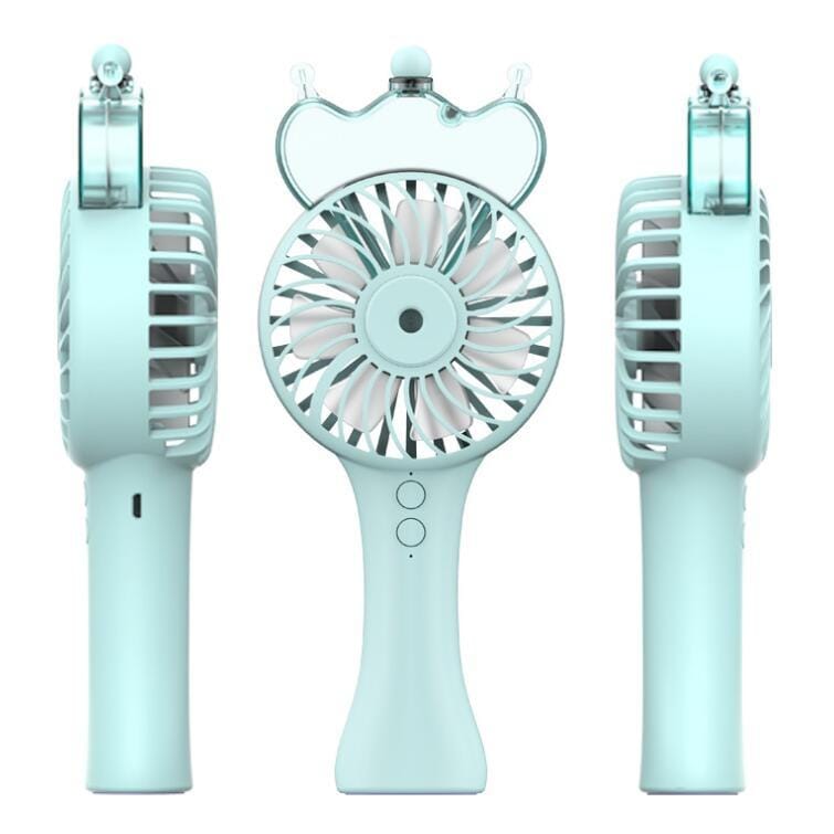 USB Portable Handheld Spray Fan Mini Desktop Fan (Green)