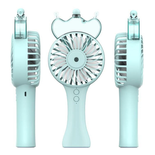 USB Portable Handheld Spray Fan Mini Desktop Fan (Green)