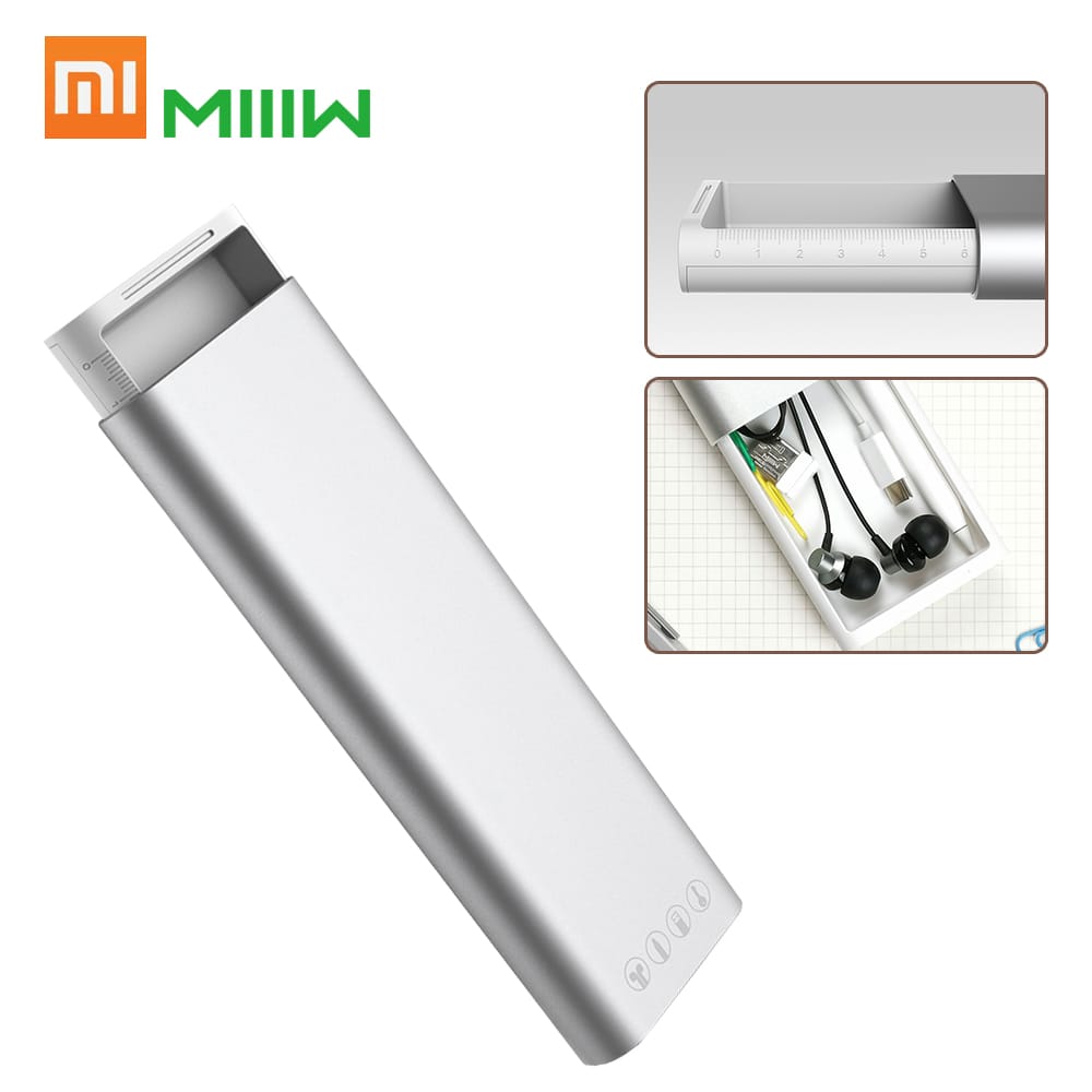 Xiaomi MIIIW Pencil Case Aluminum Alloy Metal Stationery Box