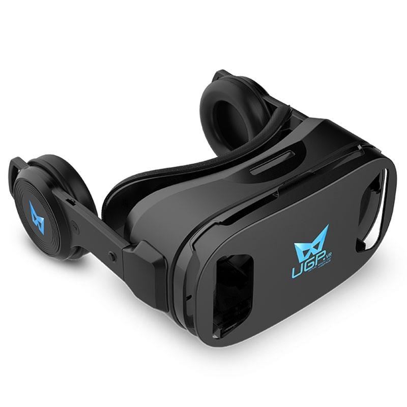 UGP 3D IMAX Virtual Reality Helmet VR Headset for Smartphone 4.5-6 Inch With Bluetooth Gamepad VR Glasses (black)
