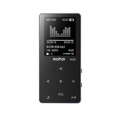 Mahdi Sports MP3 MP4 Music Player Mini Student Walkman with Screen Card Voice Recorder, Memory Size:8GB (Black)