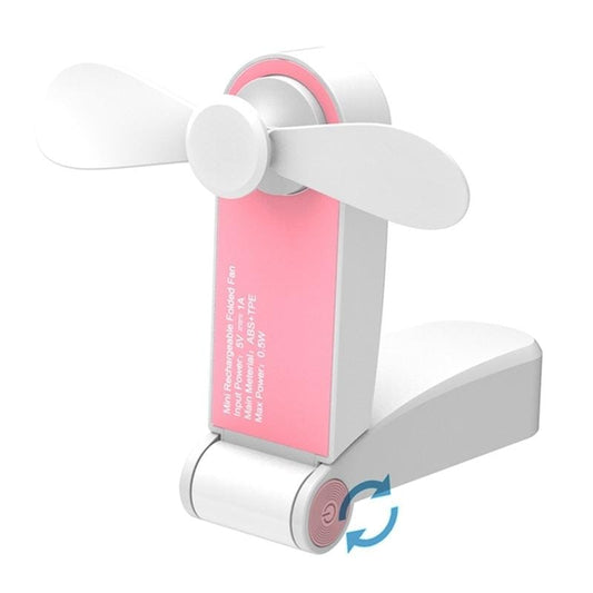 C28 Mini Portable USB Pocket Folding Fan (Pink)