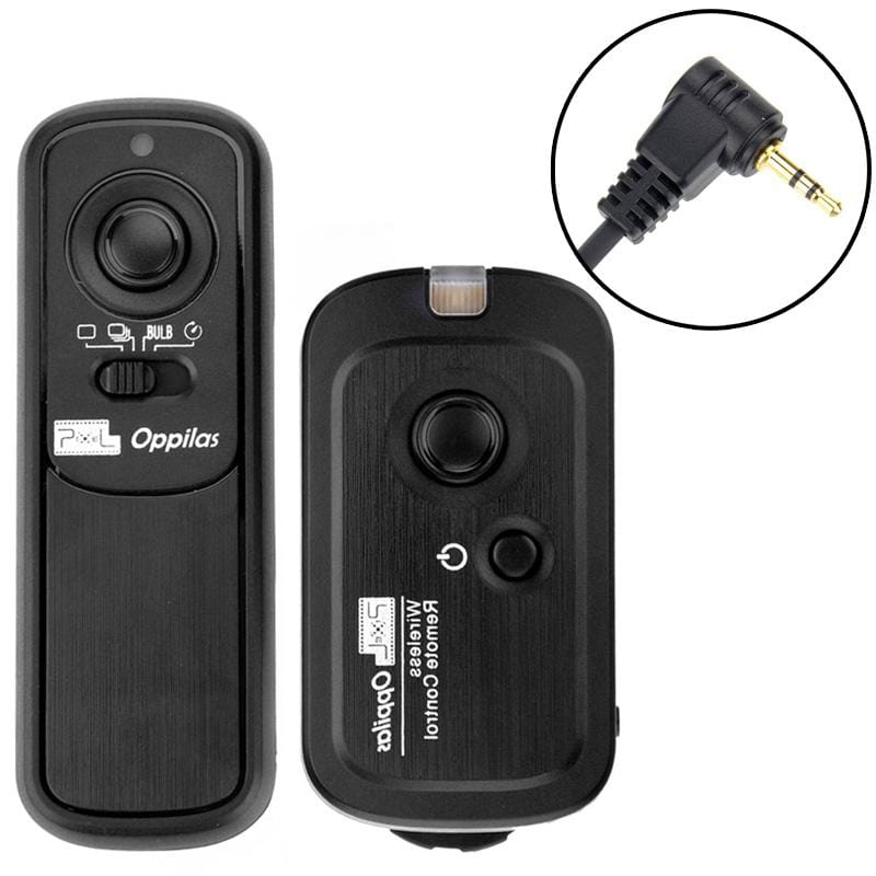 Pixel Oppilas 2.4GHz Wireless Shutter Remote Control for Canon Power Shot G10 / G11, EOS 1100D / 1000D / 600D / 550D / 500D /400D / 350D, EOS 30 / 33 / 50 (Black)