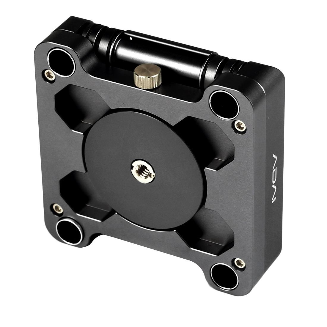 ADAI 360 Degree Rotation 3-Folding CNC Aluminum Quick Release Plate Holder Tripod M Flex Tilt & Ball Head (Black)