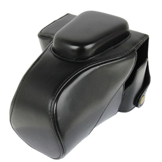 Leather Camera Case Bag for Canon 100D (Black)