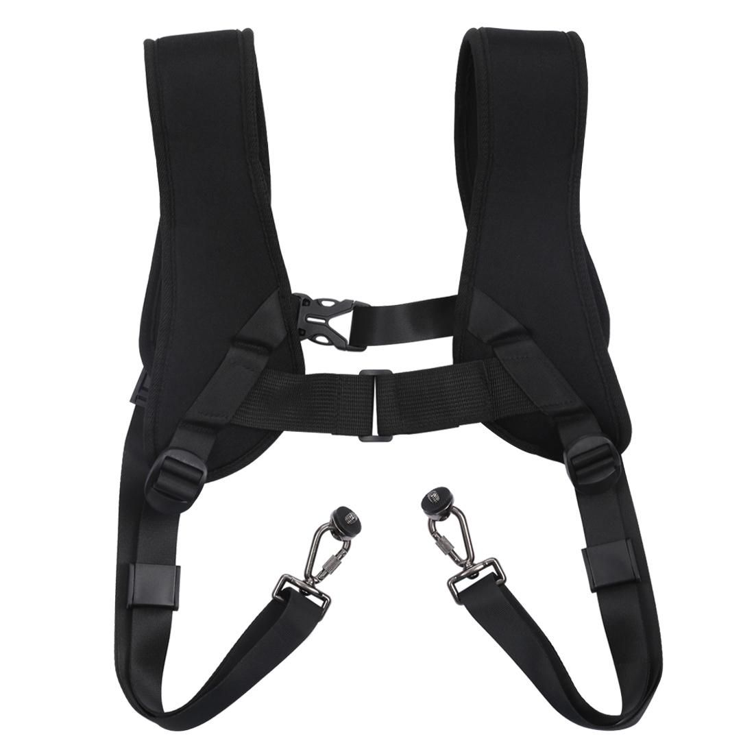PULUZ Quick Release Double Shoulder Harness Soft Pad Decompression Foam Strap Belt for DSLR Digital Cameras (Style1)