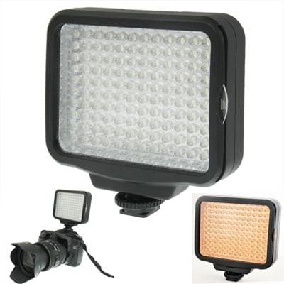 LED-5009 120 LED Video Light with Soft Sheets & a Yellow Filters and 7.4V 4400mAh Sony NP-F770/750 li-ion Battery for Camera / Video Camcorder (Black)