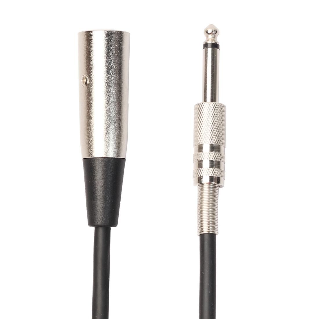 1.8m XLR 3-Pin Male to 1/4 inch  Mono Shielded Microphone Audio Cord Cable (Style2)