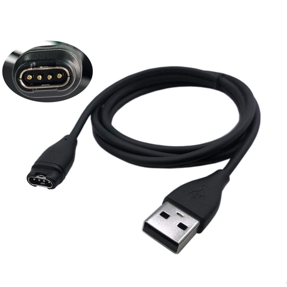 Garmin Universal USB Cable for Fenix 5 / 5x /5s, Vivoactive 3, Forerunner 935 (Black)