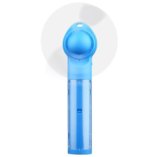 ST-18 Multi-functional Portable Hand-Held Soft 2-Blade Mini Fan with Power Bank, Blade Diameter: 7cm (Blue)