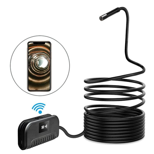 2.0MP HD Camera WiFi Endoscope Snake Tube Inspection Camera with 6 LEDs, IP68 Waterproof, Lens Diameter: 8mm, 3.5m Hard Cable