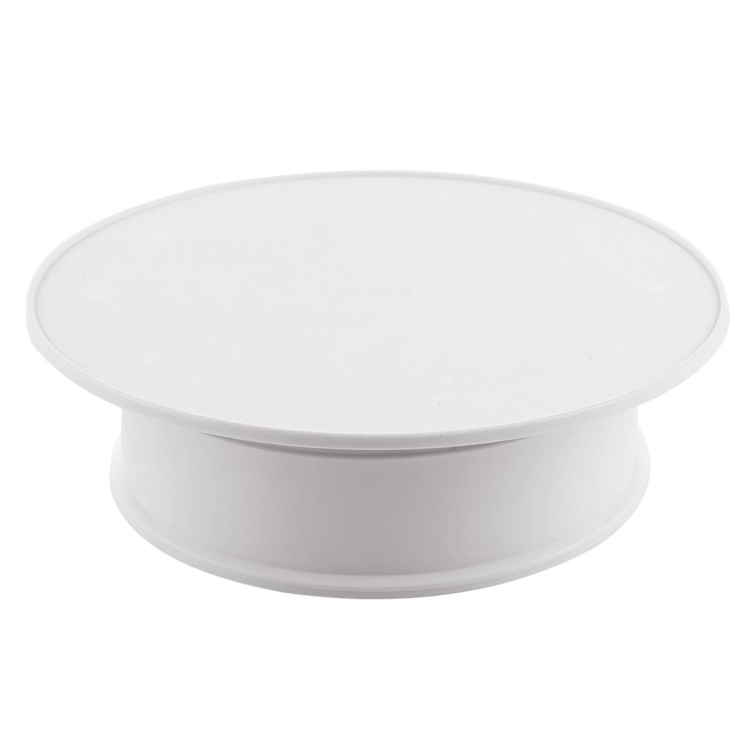20cm 360 Degree Electric Rotating Turntable Display Stand Photography Video Shooting Props Turntable, Max Load 1.5kg, Powered by Battery (White)