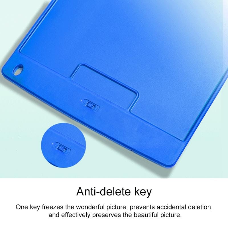 8.5 inch LCD Handwriting Board Children Drawing Graffiti Handwriting Board, Style:Colorful, Frame Color:Blue