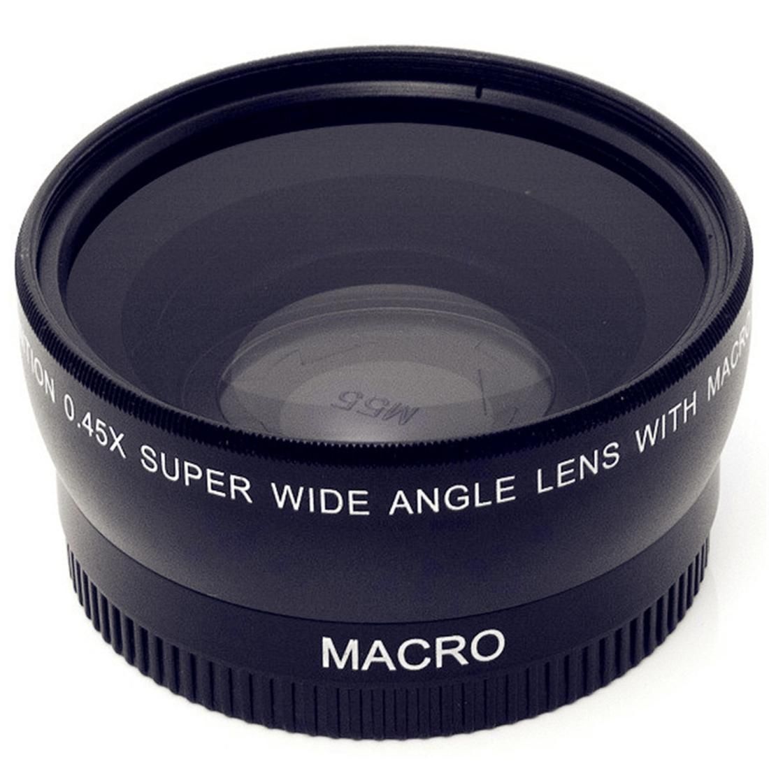 55mm 2 in 1 0.45x Wide-Angle + Macro Camera Lens