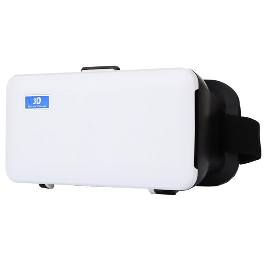 NJ-8888 3D Cardboard Head Mount Virtual Reality 3D Video Glasses for iPhone 6 Plus & 6s Plus / Galaxy Note 4 / 3 etc. 4.3 inch - 6.3 inch Android iOS Smartphone (White)