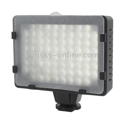 76 LED Video Light with Three Color Temperature Transparent Films (Black)