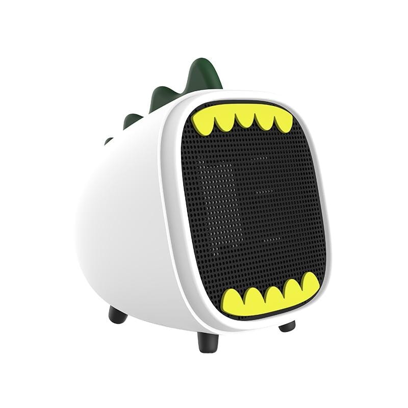 Small Dinosaur Heater Small Household Heater Dormitory Desktop Heater, CN Plug (White)