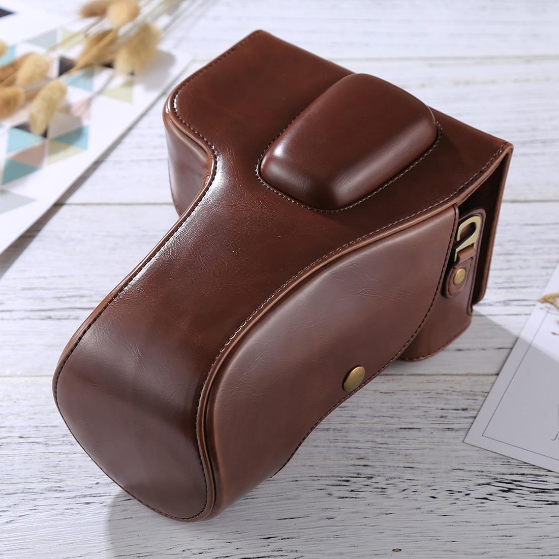 Full Body Camera PU Leather Case Bag for Nikon D5300 / D5200 / D5100 (Coffee)