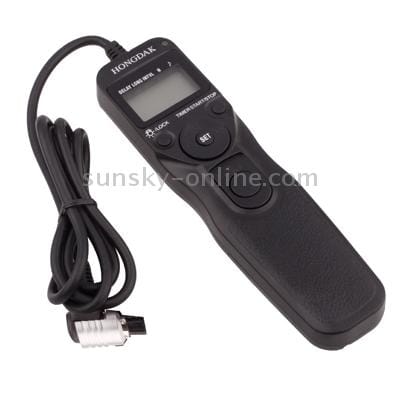 LCD Display Timer Remote Cord for Canon 5D / 50D / 40D / 30D / 20D / 10D / 7D / 5DII (Black)