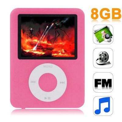 1.8 inch TFT Screen 8GB Nano 3rd Style MP4 player, Support FM Radio, E-Book, Games (Black)
