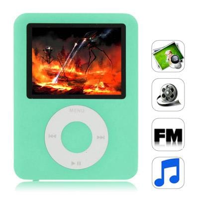1.8 inch TFT Screen 8GB Nano 3rd Style MP4 player, Support FM Radio, E-Book, Games (Blue)