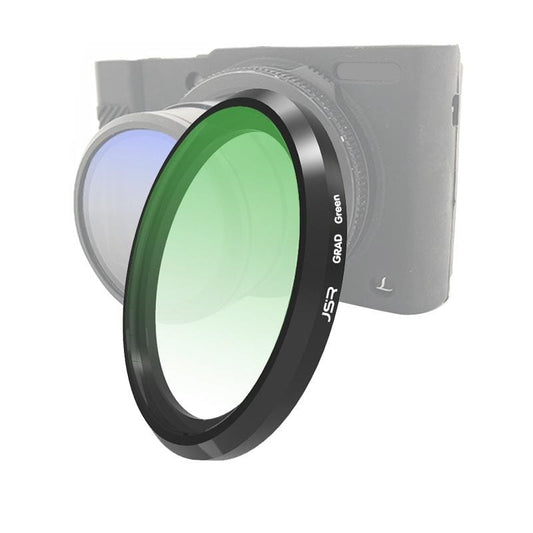 JSR Gradient Colored Lens Filter for Panasonic LUMIX LX10 (Gradient Green)
