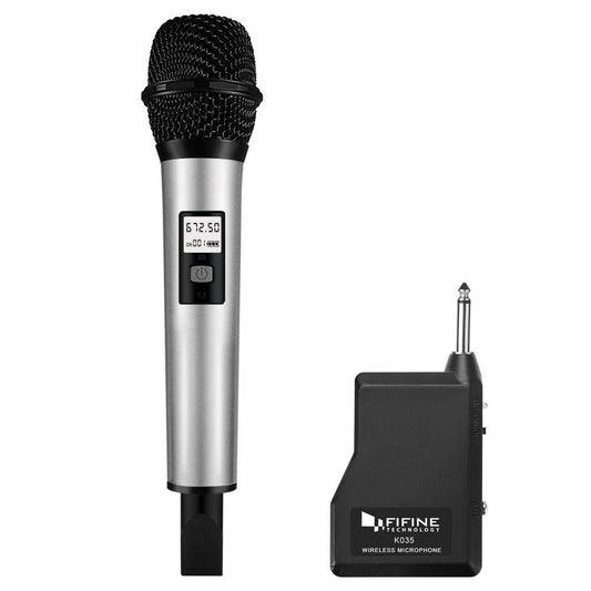 FIFINE K035 U Segment Selectable 20-channel Wireless Handheld Microphone, For Notebook, PC, Speaker, Headphone, iPad, iPhone, Galaxy, Huawei, Xiaomi, LG, HTC and Other Smart Phones