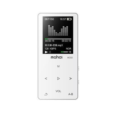 Mahdi Sports MP3 MP4 Music Player Mini Student Walkman with Screen Card Voice Recorder, Memory Size:8GB (White)