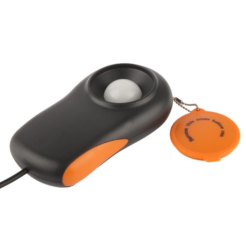 Digital Light Meter, Measuring Range: 0.1-200000 Lux (Orange)