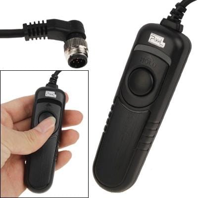 Pixel RC-201/DC0 Remote Switch Shutter Release Cord for Nikon D300 Series, D700, D200 Series , D2Xs, D2Hs,D2X, D2H, D1H, D1X, D1, N90s, F5, F6, F100, F90, F90X, D4, D800, D3S, D800E, Fujifilm S5 Pro, S3 Pro, Kodak DCS-14n (Black)