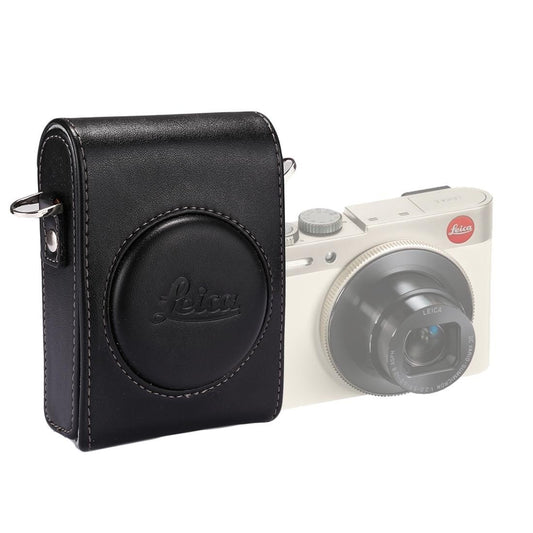 Full Body Camera PU Leather Case Bag with Strap for Leica C / Panasonic LF1 (Black)