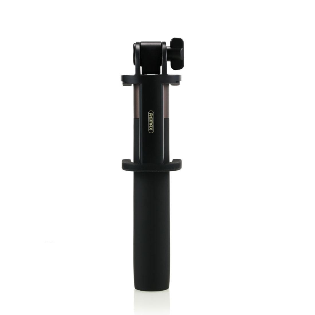 REMAX P7 Bluetooth Wireless Handheld Selfie Stick for Smartphones, Clip Extension Length: 5.5cm - 9.0cm (Blue)