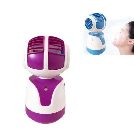 USB Leafless Fan Mini Office Desk Cooling Fan (Purple)