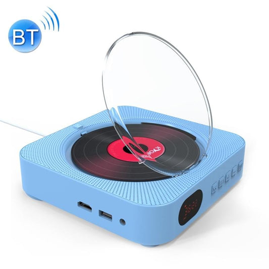 KC-606 Wall Mounted Bluetooth 4.2+EDR DVD Player with Remote Control, Support FM (Blue)