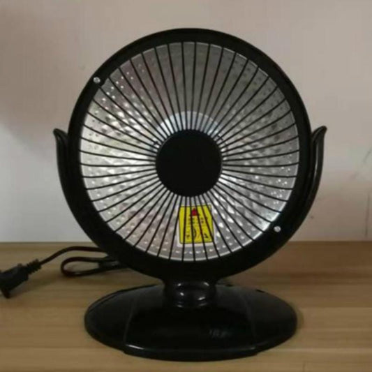 Small Sun Mini Home Office Heater 6 inch Electric Heater National Standard Plug, Specification:without Cable (Black)