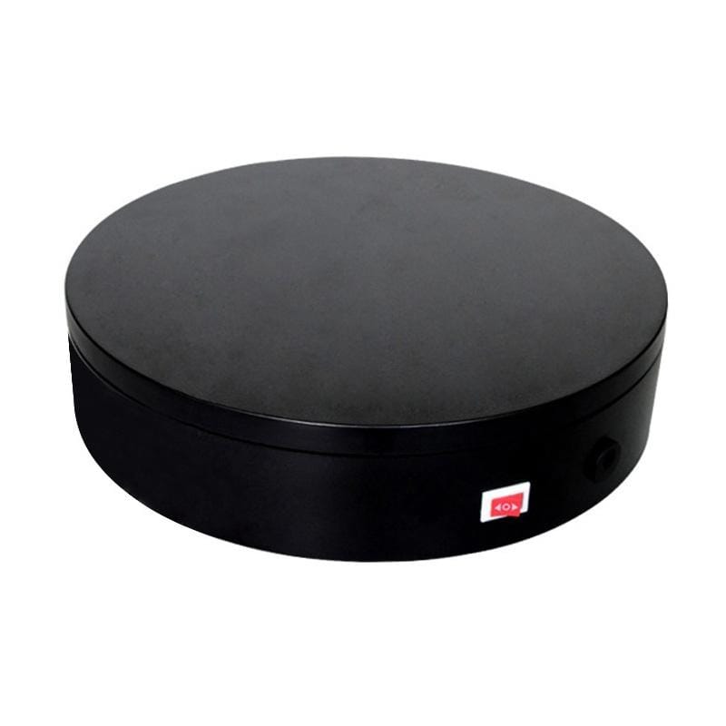 20cm Fixed Speed 360 Degree Electric Rotating Turntable Display Stand Video Shooting Props Turntable for Photography, Load 10kg, US Plug (White)