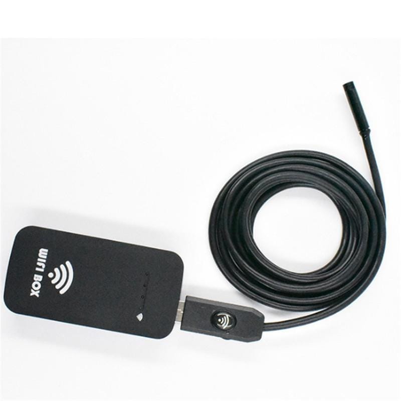 HD Endoscope Universal Wireless WiFi Box BOX Supports Any Smartphone Computer (Black)