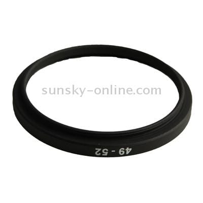 49mm-52mm Lens Stepping Ring (Black)