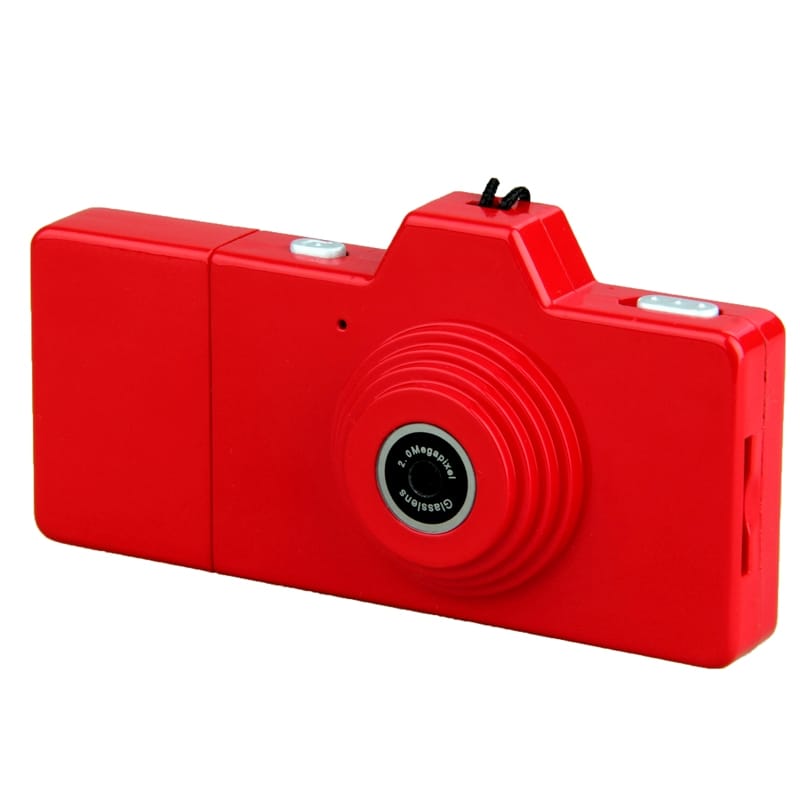 ET-N3612 Mini 2.0MP Toy Digital Camera with USB Flash Disk (Red)