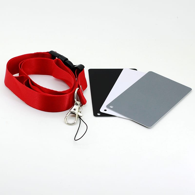 3-in-1 Digital Gray Card with White Balance Card Set