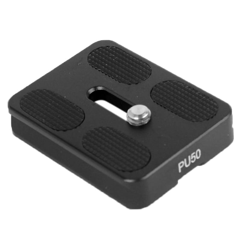 Aluminum Quick Release Plate for Tripod PU50 (Black)