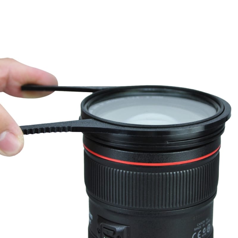 Camera Lens Filter Wrench Kit Set for 62mm / 67mm / 72mm / 77mm Filter Lens (Black)