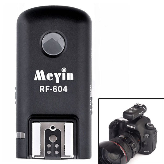 2.4GHz Wireless Flash Trigger Fit for Canon Camera, RF-604C, pack of 2 (Black)