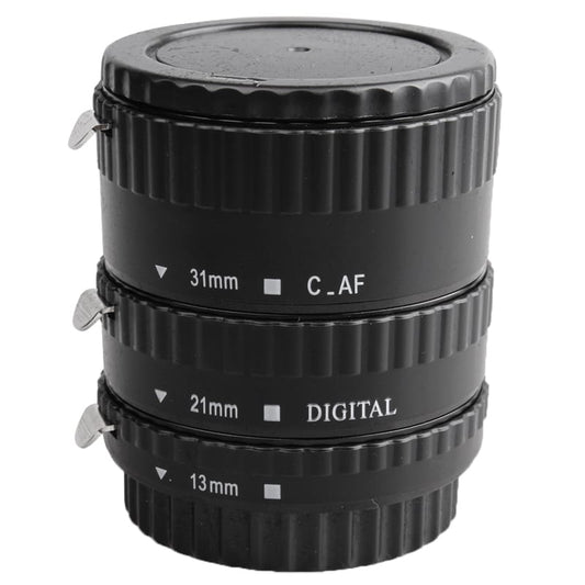 DEBO-C-L 3 Rings Macro Extension Tube Set for Canon EOS EF / EF-S Lens (Black)