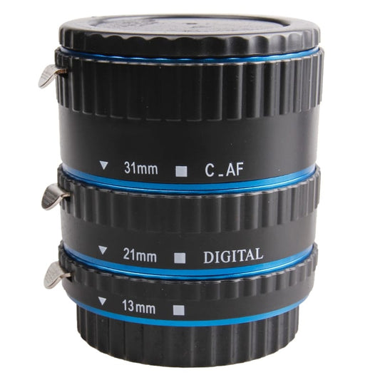 DEBO-C-L 3 Rings Macro Extension Tube Set for Canon EOS EF / EF-S Lens (Blue)