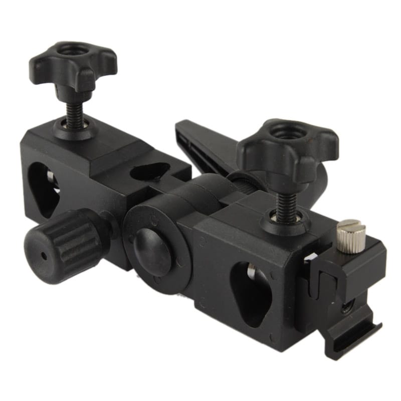 M-Type Flash Shoe Umbrella Swivel Holder Bracket for Tripod Light Stand