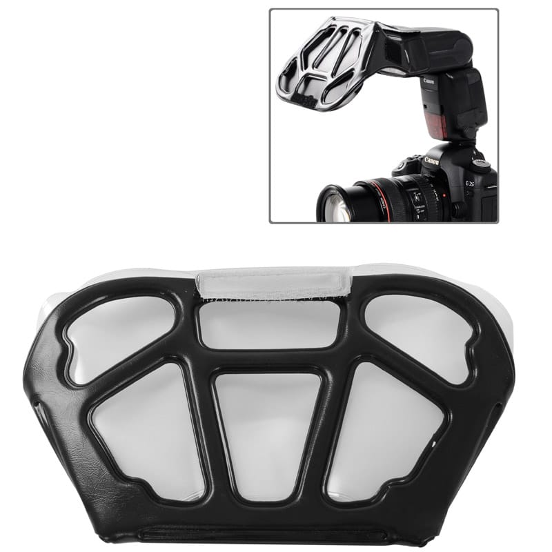 Micnova Flash Bounce Reflector Card Diffuser with 3 Colour Reflector for Canon / Nikon / Yongnuo / Metz / Nissin Flash Speedlite