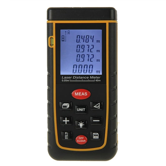 RZ-A40 1.9 inch LCD 40m Hand-held Laser Distance Meter with Level Bubble